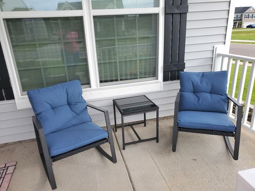 Customer photo review of 3-Piece Outdoor Patio Furniture Set