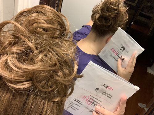 Customer photo review of JuvaBun Messy Bun