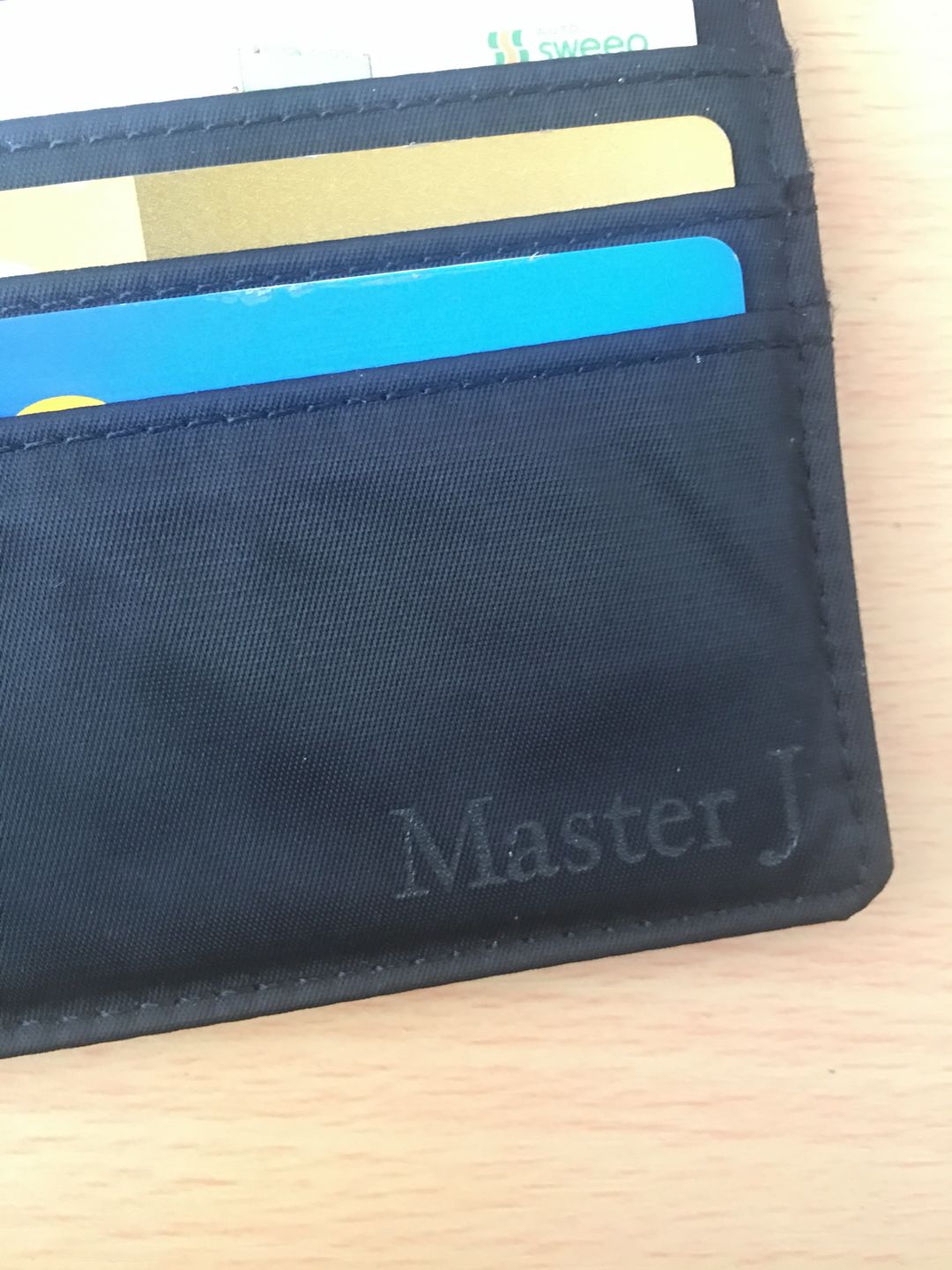 Customer photo review of Leather Slimvelope Black
