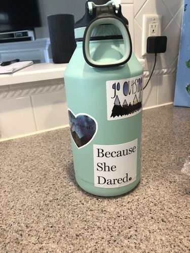 Customer photo review of Because She Dared (Sticker)