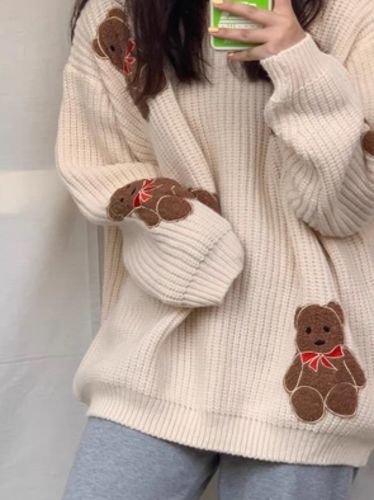 Customer photo review of HOLIDAY BEAR SWEATER
