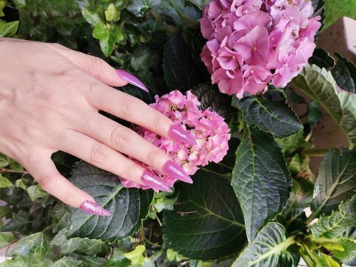 Customer photo review of Pink Collection Poly Nail Extension Gel Starter Kit