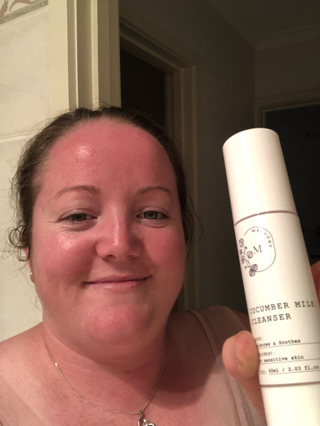 Customer photo review of Cucumber Milk Cleanser
