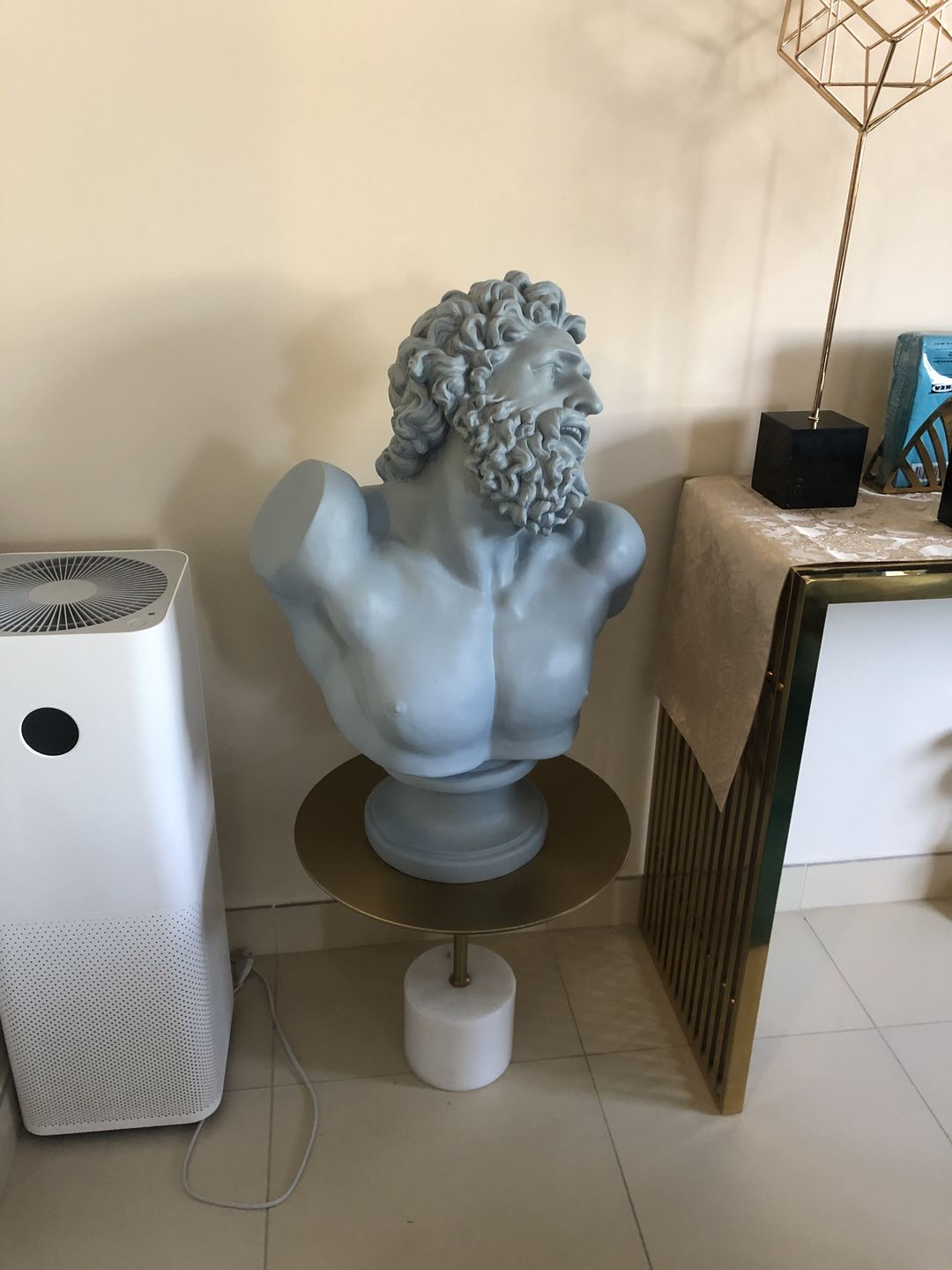Customer photo review of Espoo Marble Side Table Ct8684-44-Br