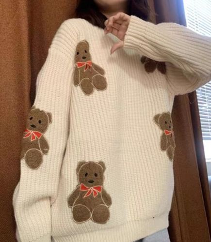 Customer photo review of HOLIDAY BEAR SWEATER