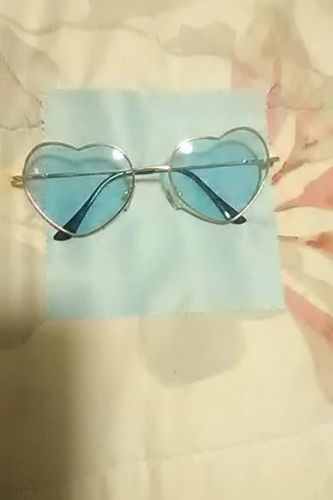 Customer photo review of Heart Shaped Sunglasses