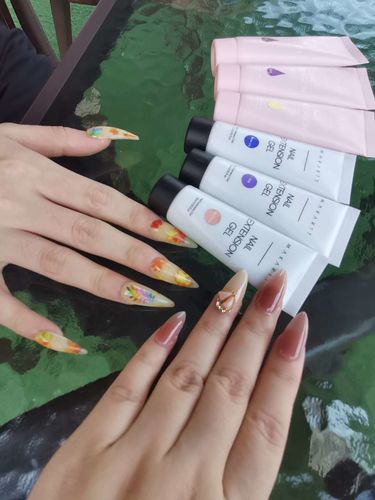 Customer photo review of The Seasonal Concertos 16 Color Nail Extension Gel Kit