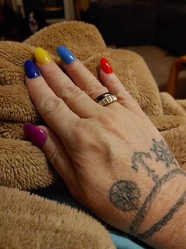 Customer photo review of Rainbow Collection Poly Nail Gel Extension Kit