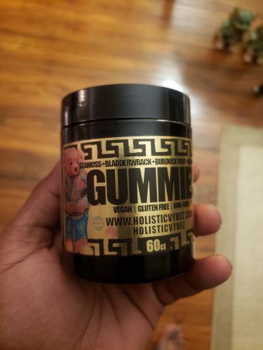 Customer photo review of Organic Sea Moss Gummies - Natural Sea Moss and Bladderwrack with Burdock  & Konjac root powder Gummy - 60 Gummies