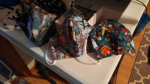 Customer photo review of Black Elastic - 20 Pieces (10 Masks)