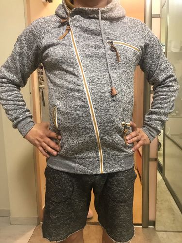 Customer photo review of Long Sleeve Mens Zipper Hoodies