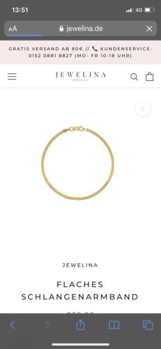 Customer photo review of Flache Schlangenkette