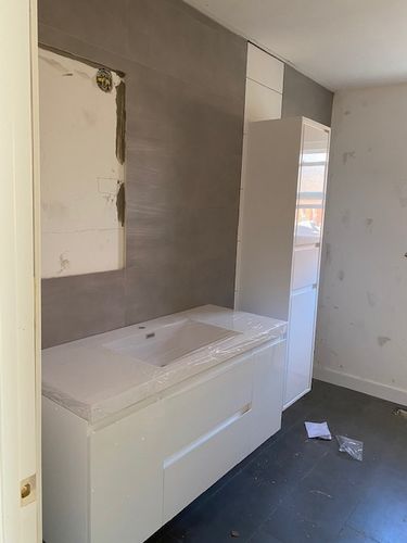 Customer photo review of Monterey Floating Vanity