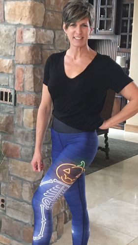 Customer photo review of Skeleton Pumpkin Leggings