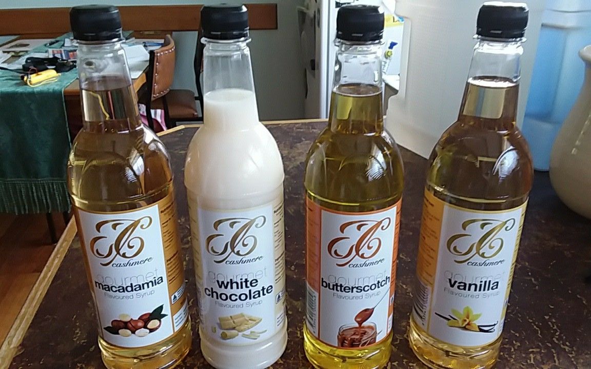 Customer photo review of Butterscotch Coffee Syrup