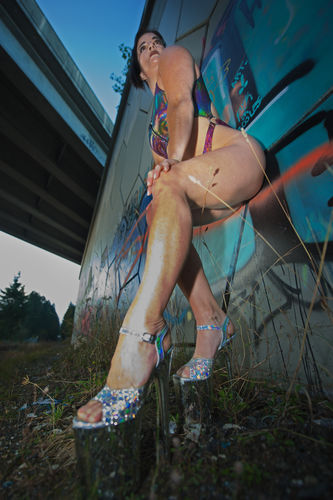 Karen C. review of Rainbow Glam MonoKini image 1 out of 1