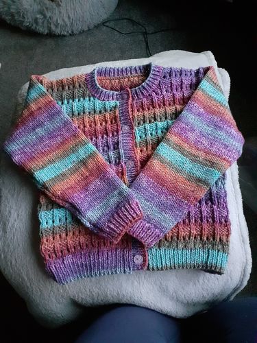 Customer photo review of Baby Mystery Knitting Box