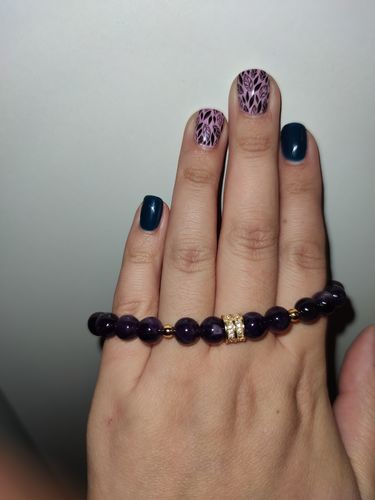 Customer photo review of BRACELET AMÉTHYSTE "No Stress"