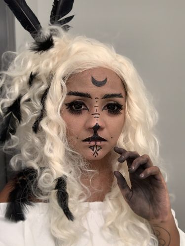Customer photo review of TTDeye Darknight Black Colored Contact Lenses