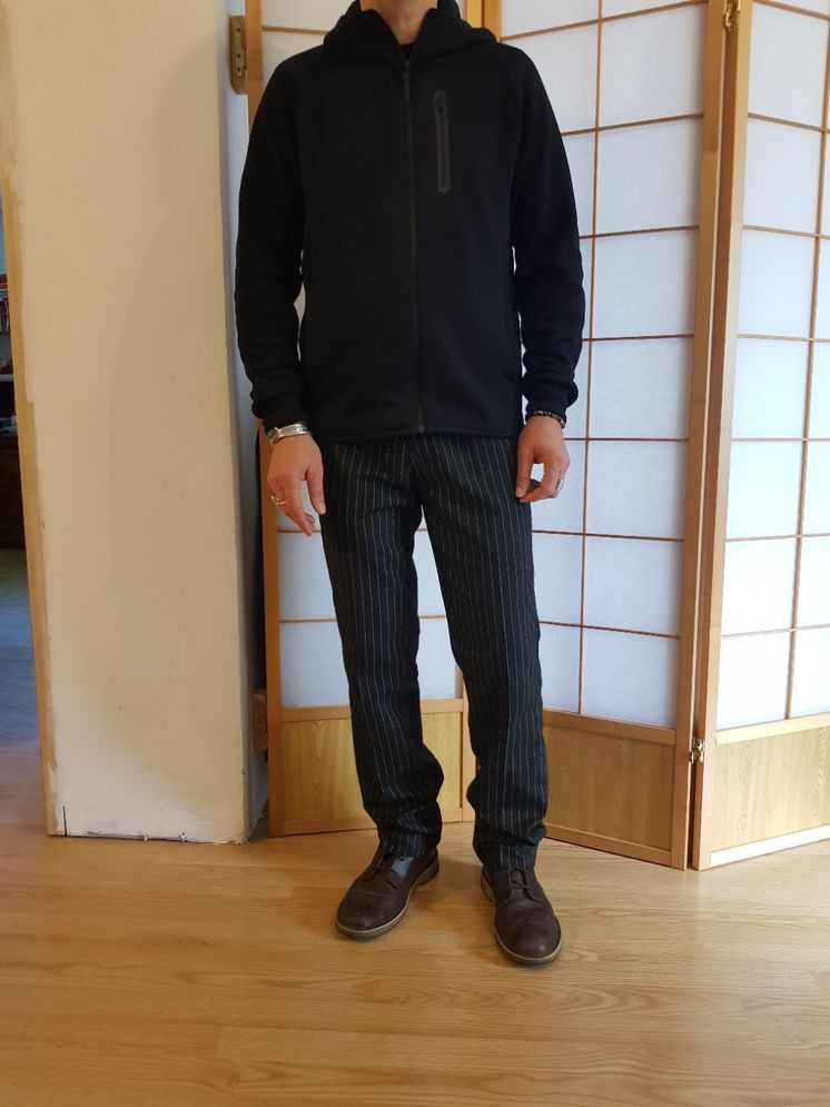 Customer photo review of Vintage Trousers - Pinstripe
