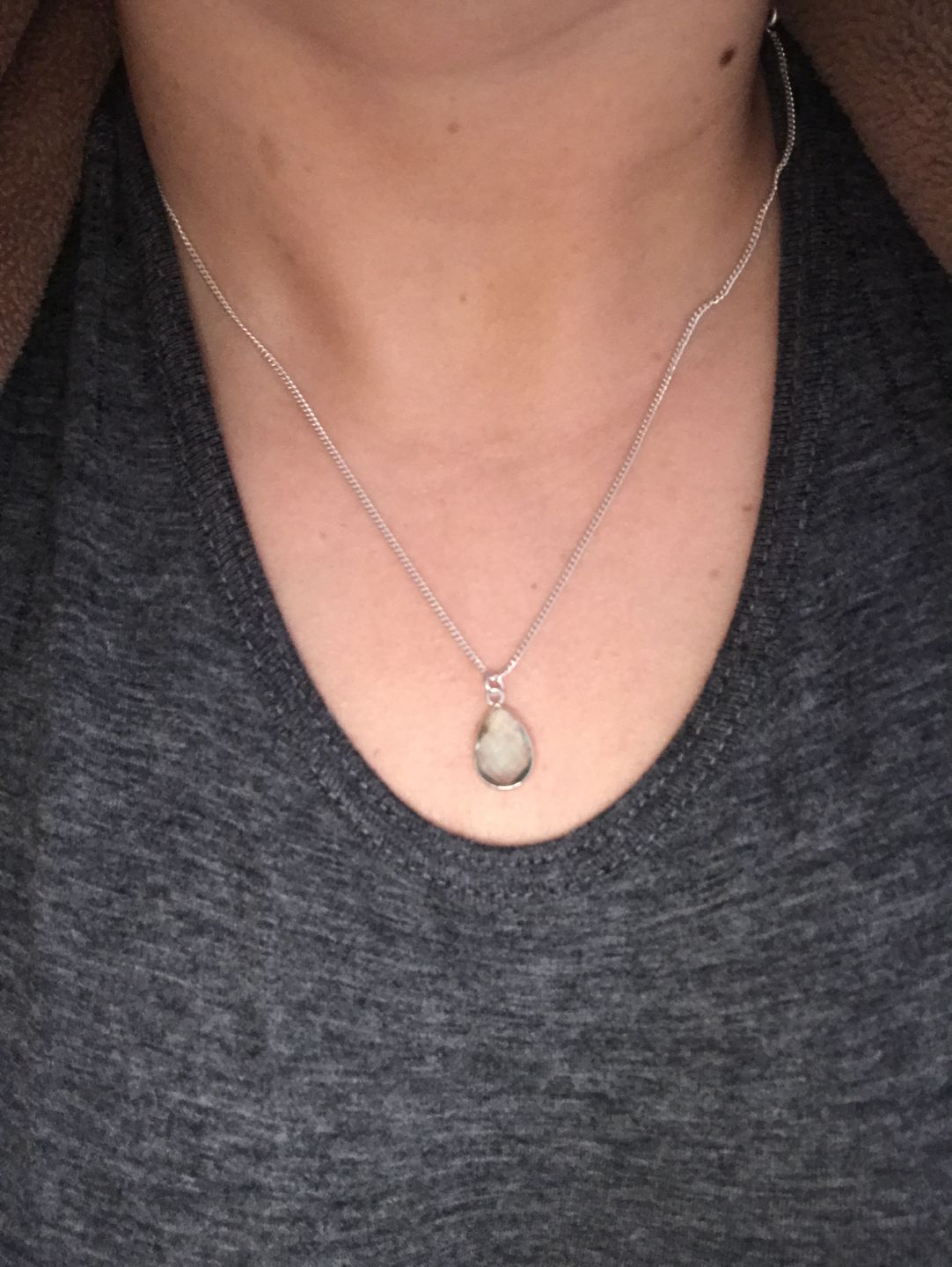 Customer photo review of COLLAR VERA AGUAMARINA