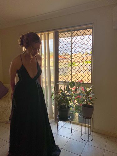 Customer photo review of Vivien Glitter Gown - Black