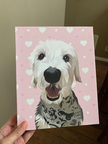 Customer photo review of Custom Wrapped PetCanva