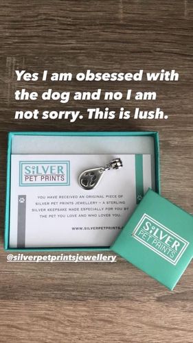 Customer photo review of Paw Print Charm on Carrier