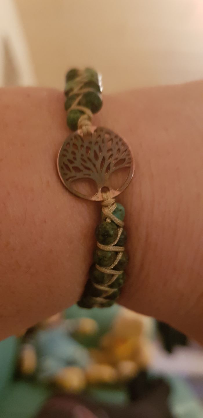 Customer photo review of LEBENSBAUM Armband aus Afrikanischen Jaspissteinen