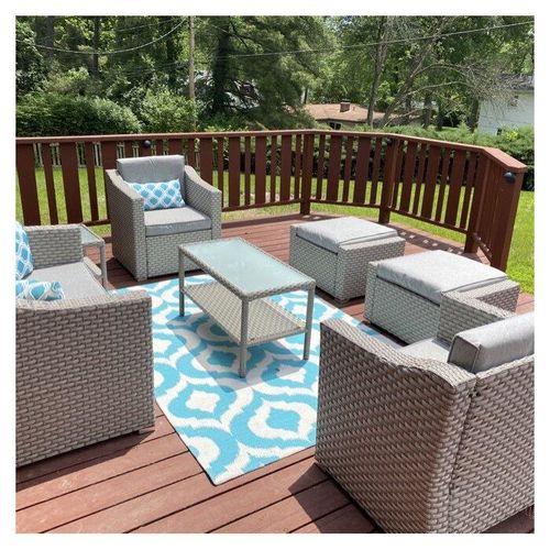 Customer photo review of 7-Piece Outdoor Furniture Conversation Set