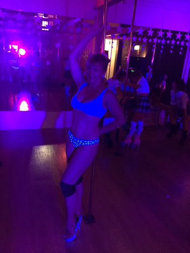 Customer photo review of Yellow Leopard Scanty pants