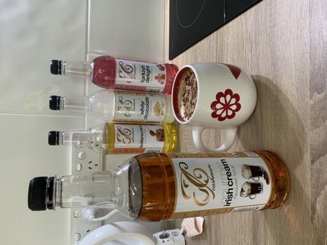 Customer photo review of Irish Cream Coffee Syrup