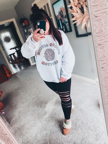 Customer photo review of Mental Health Matters (Brain) -- Sweatshirt
