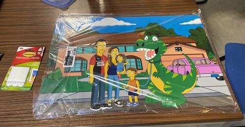 Customer photo review of Le Cadre Simpson Personnalisé