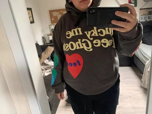 Customer photo review of "Lucky Me I See Ghosts" Hoodie