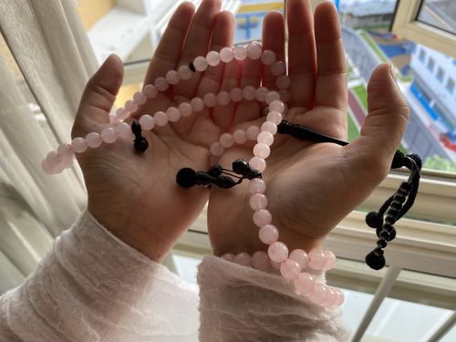 Customer photo review of The Lady Tasbih -  Rose Quartz