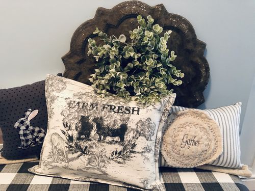 Customer photo review of Mesh Stencil - Farm Animals - 8.5 x 11