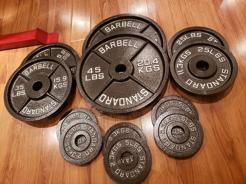 Customer photo review of Great Lakes Girya Poly Urethane Bumper Plates (PAIRS)