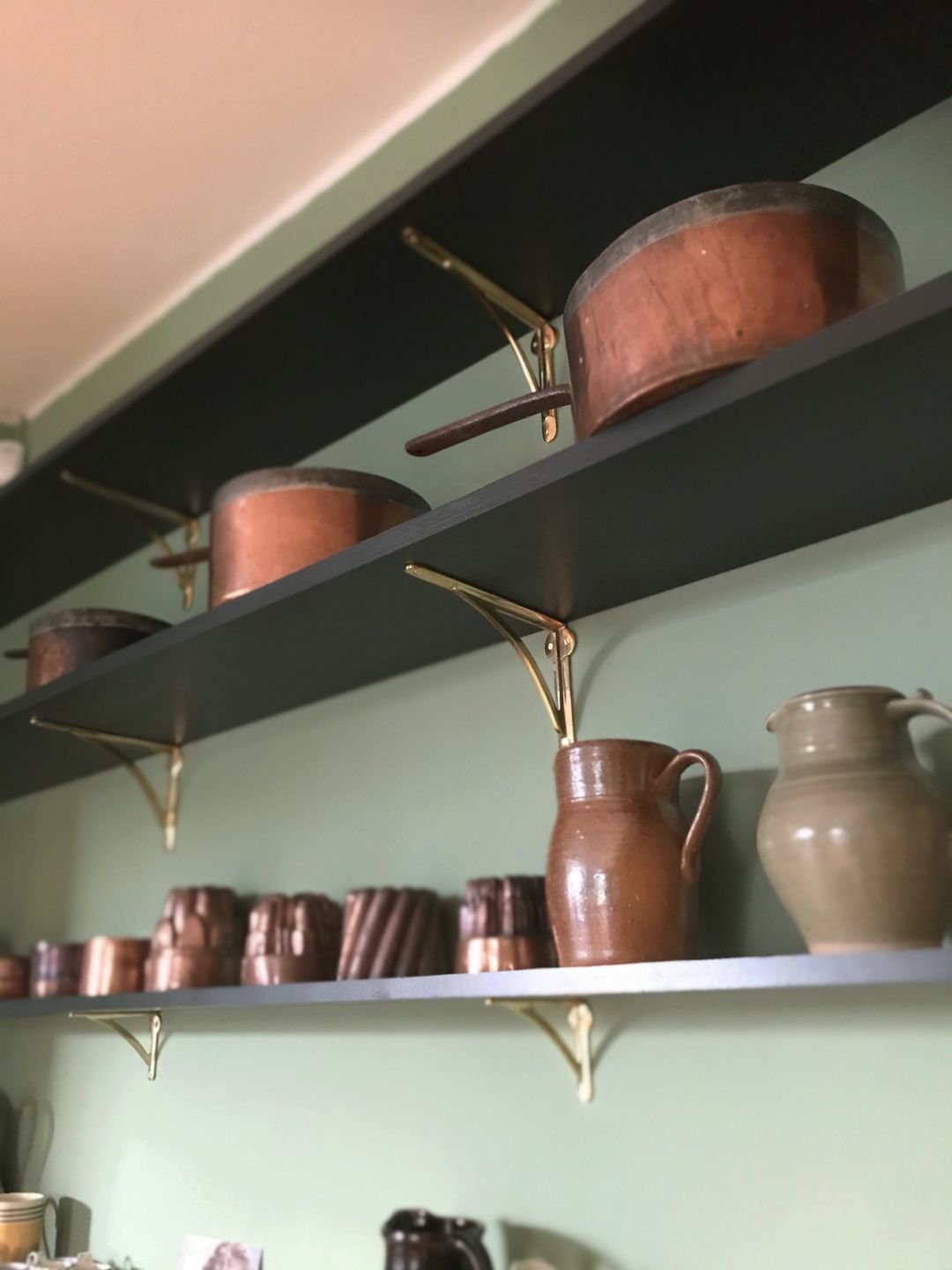 Customer photo review of Brass Ironbridge Shelf Brackets