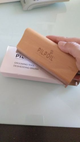 Customer photo review of Brosse Anti-Poils Chien, Chat, Cheval, Lapin | Original | Pilpoil®