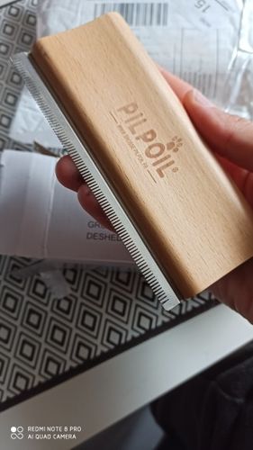 Customer photo review of Brosse Anti-Poils Chien, Chat, Cheval, Lapin | Original | Pilpoil®