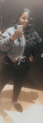 Customer photo review of Fashion Patchwork Lace-up Two Piece