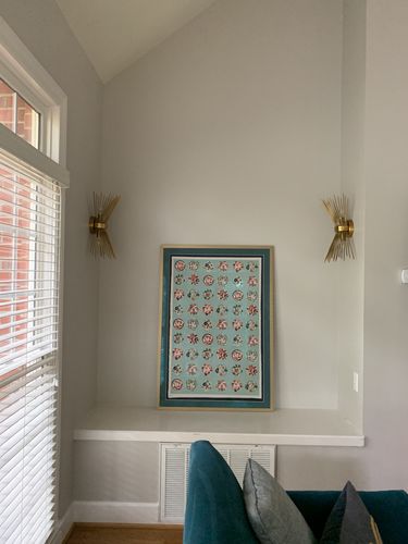 Customer photo review of Mid Century 2-Light Sunburst Wall Sconce