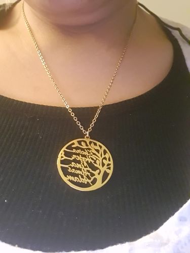 Customer photo review of Mon meilleur cadeau ©  : Collier Arbre de Vie Unisex Personnalisé