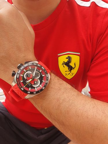Customer photo review of SHIFT - Red Swiss Sport Chrono Watch