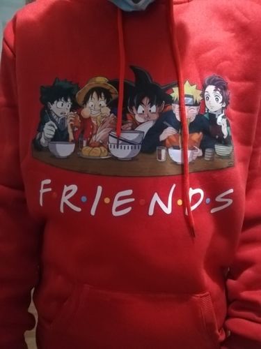 Customer photo review of Anime Shonen - Friends Hoodie