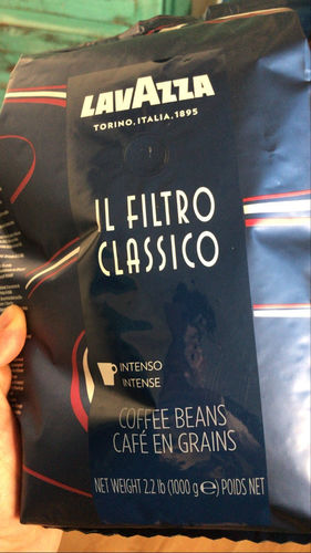 Customer photo review of Pack Café en granos Lavazza 2kg Gusto Forte Y Filtro Classico