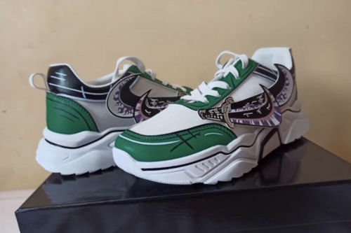 Customer photo review of Sneaker One Piece - Roronoa Zoro Basse (Vert)