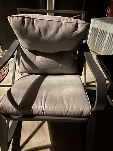 Customer photo review of 3-Piece Outdoor Dark Gray Rocking Chairs