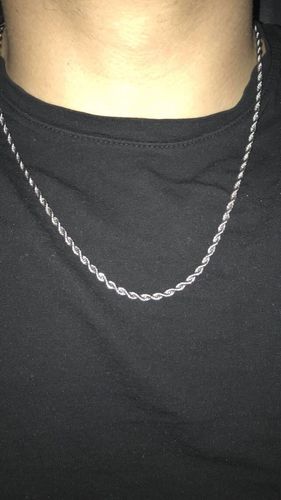 Customer photo review of Rope (Silver) 3mm
